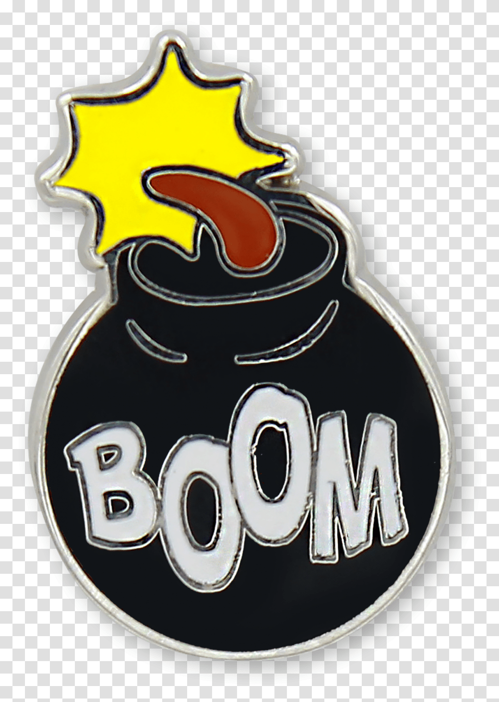 Bomb Enamel Pin Emblem, Label, Animal Transparent Png