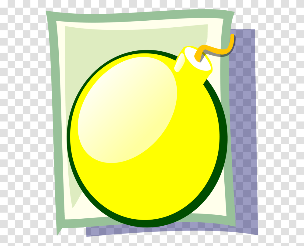 Bomb Explosive Yellow Fuse Weapon Round Boom Bomb, Plant, Apricot, Fruit, Produce Transparent Png