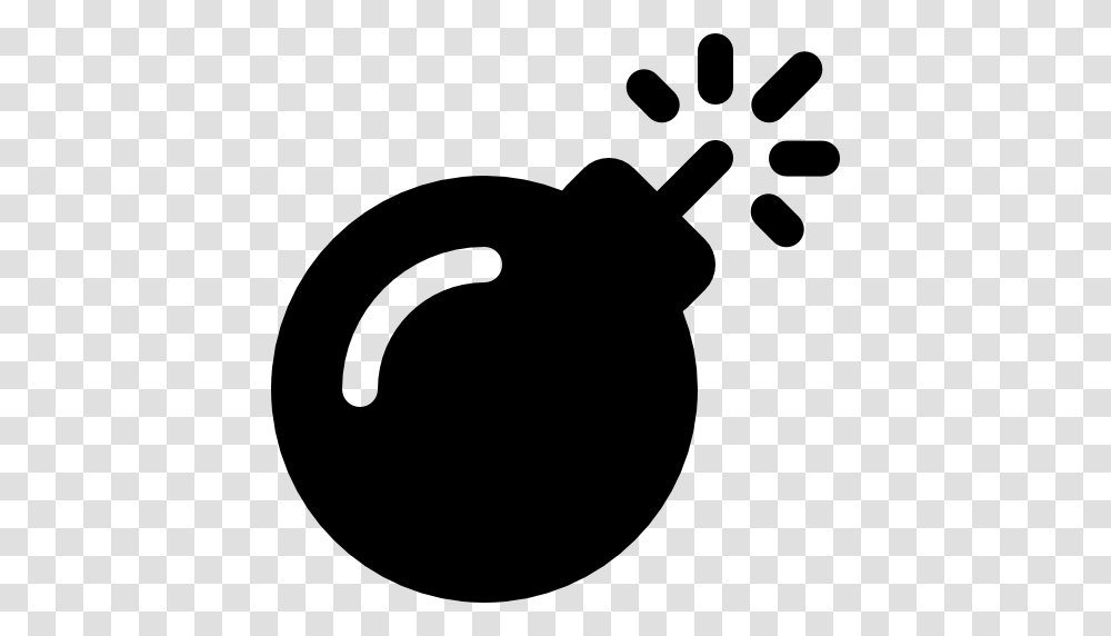 Bomb Icon, Silhouette, Stencil, Pottery, Tennis Ball Transparent Png