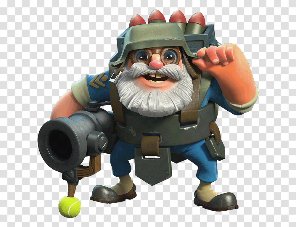 Bombardiere Boom Beach Cryo Bombardier, Toy, Figurine, Robot Transparent Png