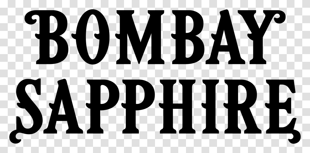 Bombay Sapphire 1 Black, Word, Alphabet, Number Transparent Png