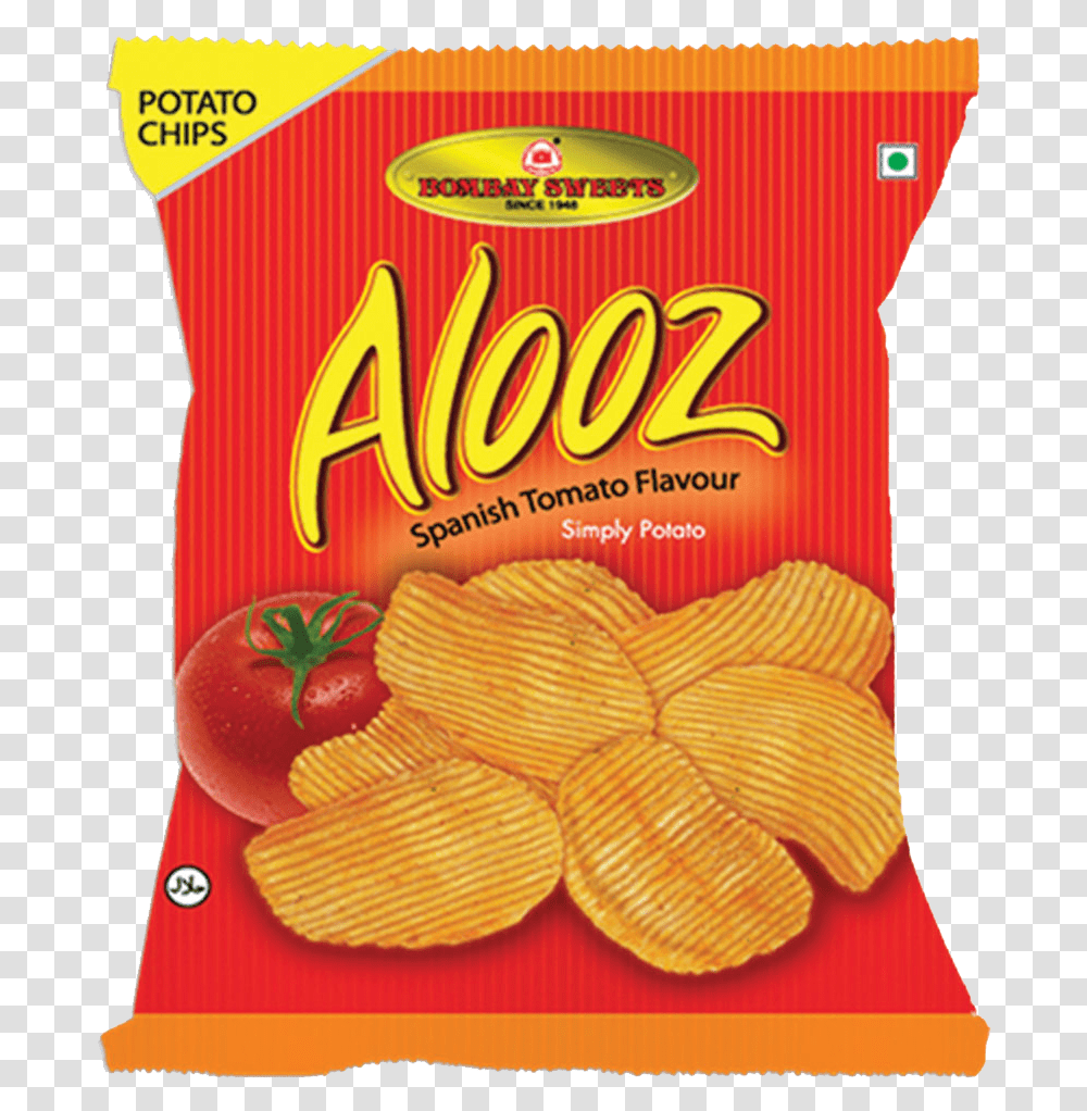 Bombay Sweets Alooz Potato Chips Review Bombay Sweet Alooz Chips, Sliced, Plant, Food, Meal Transparent Png