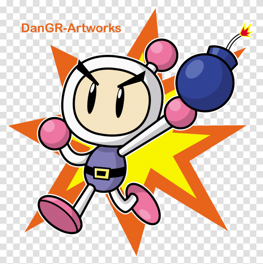 Bomberman Bpmberman Fan Art, Star Symbol, Dynamite, Weapon Transparent Png