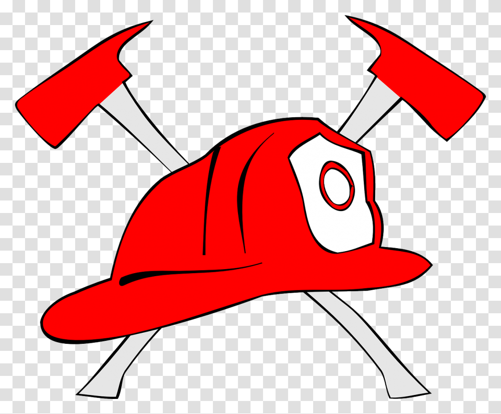 Bomberos Hacha Emblema Fuego Casco Firefighting Clipart, Apparel, Hat, Cap Transparent Png