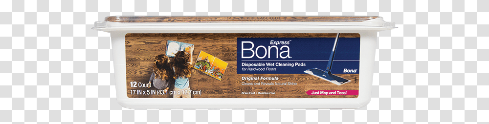 Bona Express Disposable Wet Cleaning Pads, Poster, Advertisement, Flyer, Paper Transparent Png
