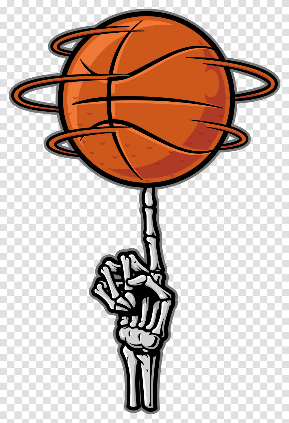 Bonafide Basketball Skeleton Hand Copyright Basketball Skeleton, Helmet, Apparel, Outer Space Transparent Png
