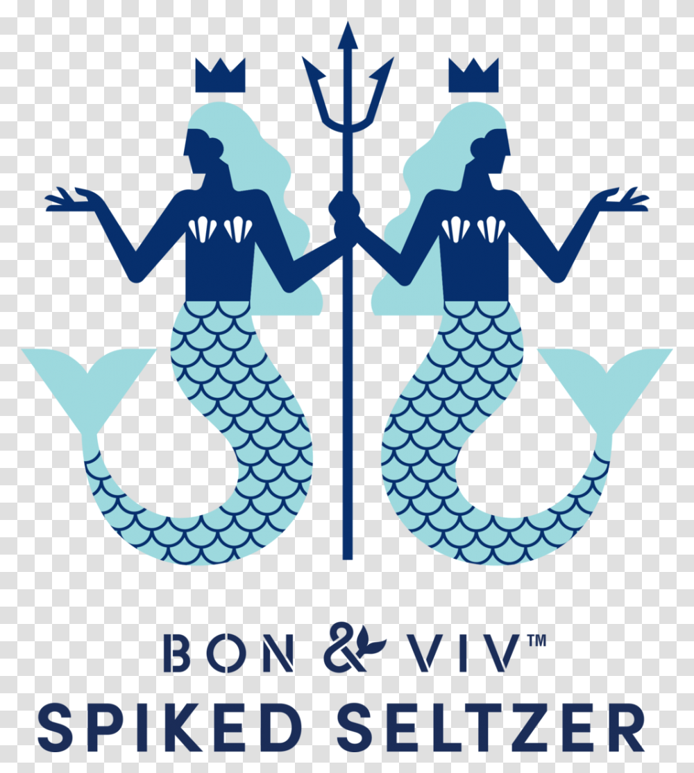 Bonampviv Mermaid Vertical Iceblue Bon Amp Viv Spike Seltzer, Poster, Advertisement Transparent Png