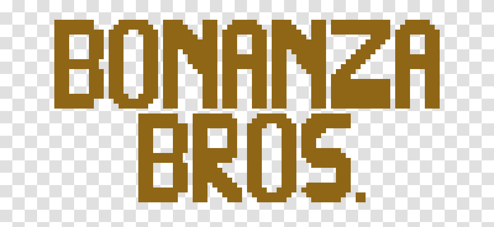 Bonanza Bros Logo Atari Styled Pixel Art Maker, Word, Alphabet, Label Transparent Png