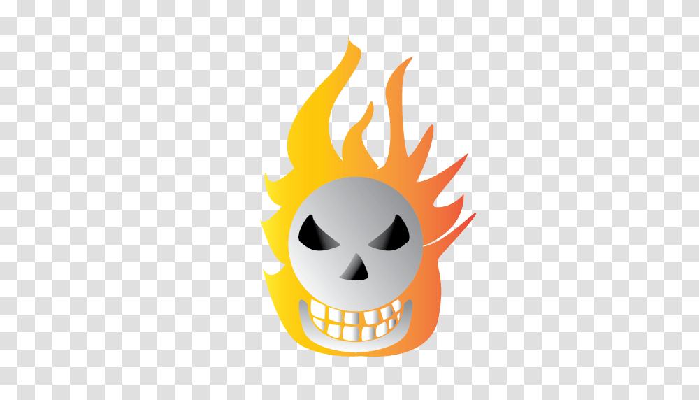 Bone Burning Halloween Scary Icon, Fire, Light, Flame, Flare Transparent Png
