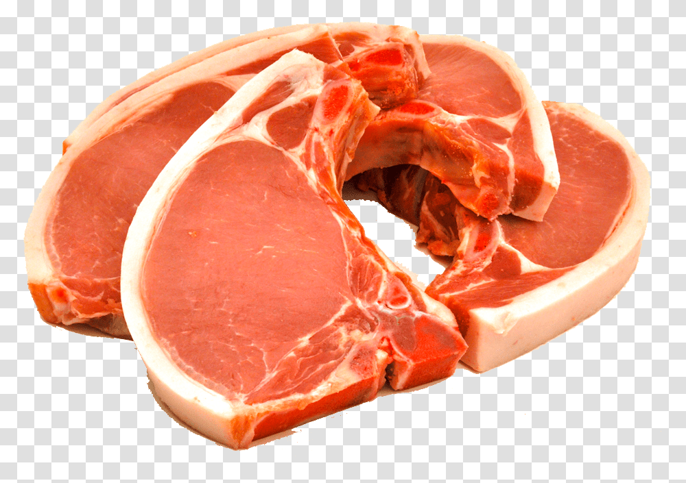 Bone In Pork Chops Assorted Pork Chops 6 Per, Food, Fungus, Ham, Plant Transparent Png