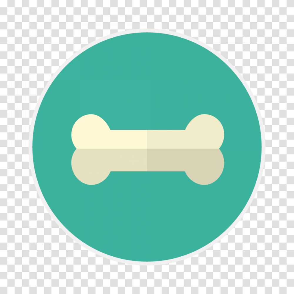 Bone In The Center Of A Blue Circle Icon, Label, Logo Transparent Png