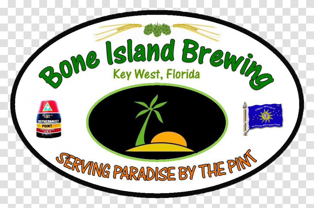Bone Island Brewing Bone Island Brewery, Label, Plant, Potted Plant Transparent Png