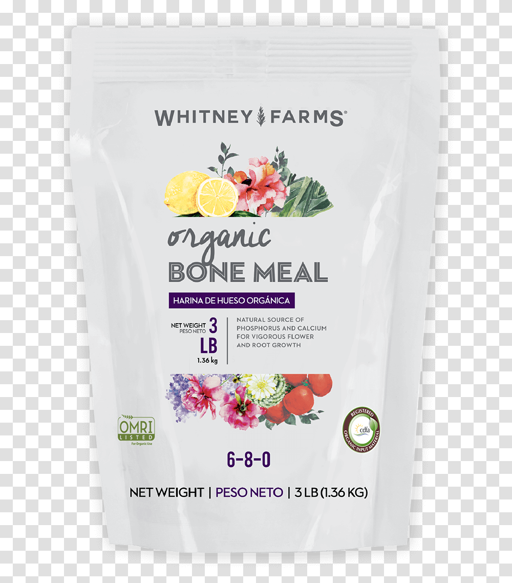 Bone Meal Whitney Farms Organic Potting Soil, Bottle, Plant, Flower, Blossom Transparent Png
