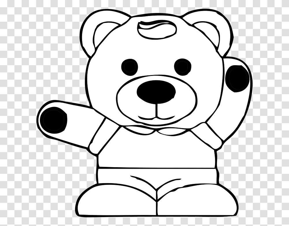 Boneka Beruang Hijau Kartun, Toy, Plush, Stencil, Robot Transparent Png