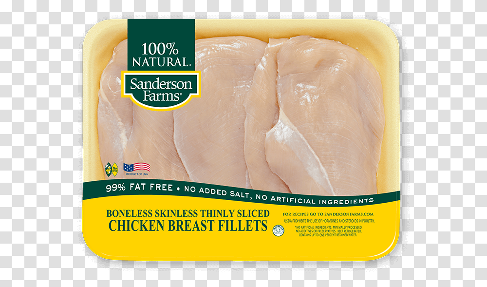 Boneless Skinless Breast Fillets Boneless Skinless Thin Sliced Chicken Breast, Food, Pork, Ham Transparent Png