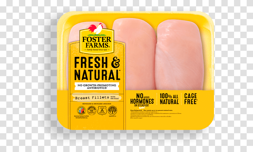Boneless Skinless Breast Fillets Foster Farms Fresh And Natural Chicken, Advertisement, Poster, Flyer, Paper Transparent Png