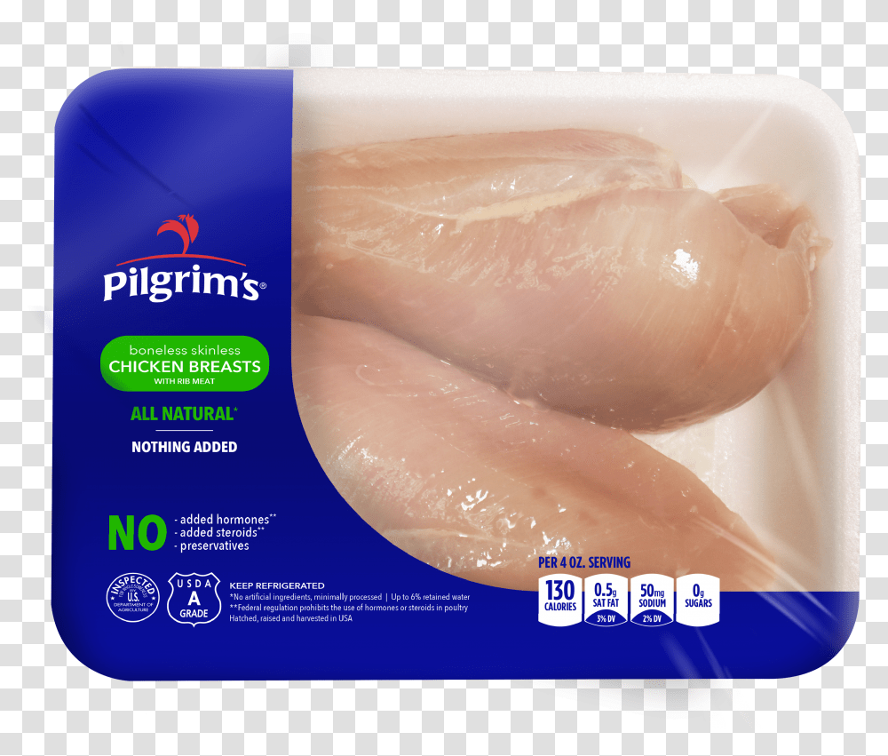 Boneless Skinless Breast With Rib Meat Chicken Breast Transparent Png