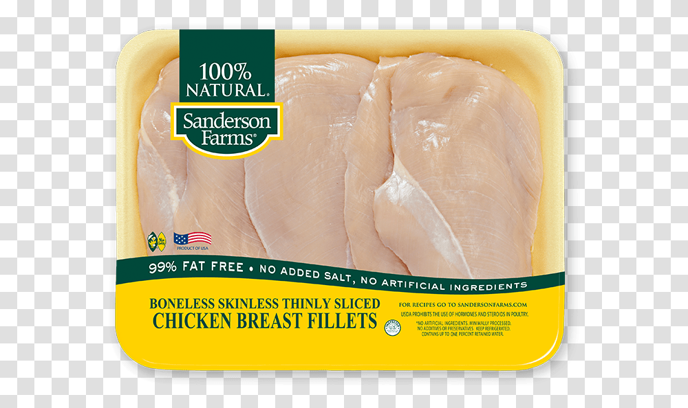 Boneless Skinless Thinly Sliced Chicken Breast Fillets 1 Lb Boneless Skinless Chicken Thighs, Food, Pork, Ham Transparent Png