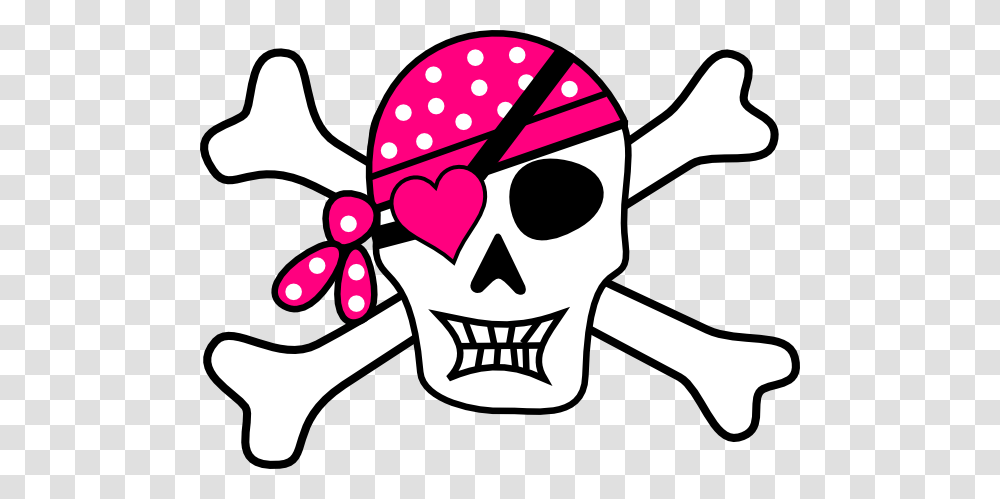 Bones Clipart Pink, Label, Pirate, Sticker Transparent Png