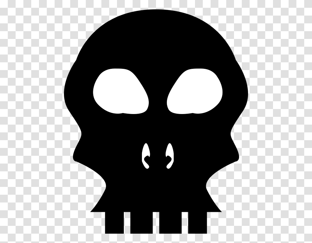 Bones Head Silhouette Skull Skeleton Skull Head Silhouette, Alien, Costume Transparent Png