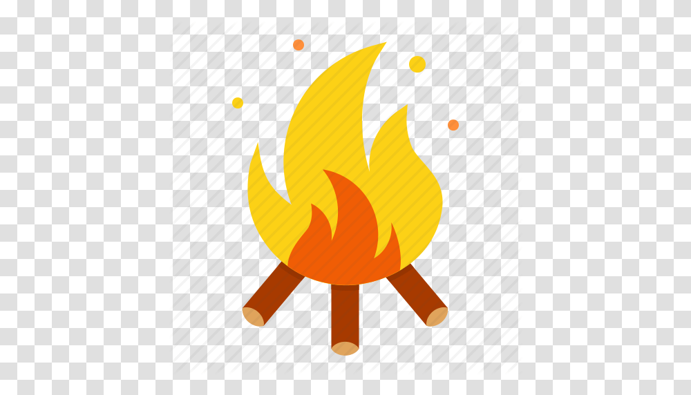 Bonfire Camping Fire Heat Hot Warm Wood Icon, Flame, Fish, Animal Transparent Png