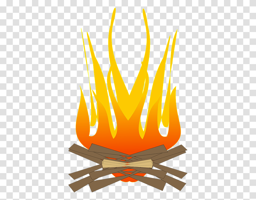 Bonfire Cartoon, Flame Transparent Png