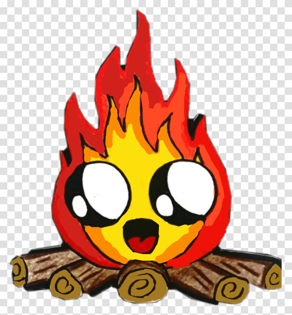 Bonfire Clipart Bon, Flame, Pac Man Transparent Png