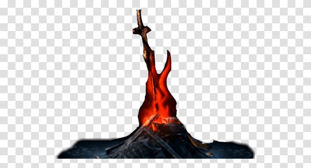 Bonfire Dark Souls Clipart Full Size Clipart 667230 Bonfire Lit, Flame, Outdoors, Nature, Mountain Transparent Png