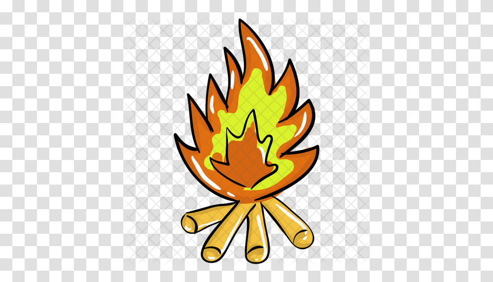 Bonfire Icon Emblem, Flame, Symbol, Lobster, Seafood Transparent Png