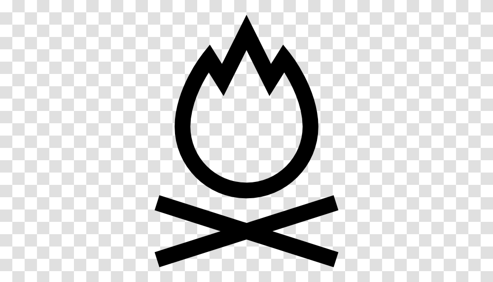 Bonfire Icon, Stencil, Logo, Trademark Transparent Png