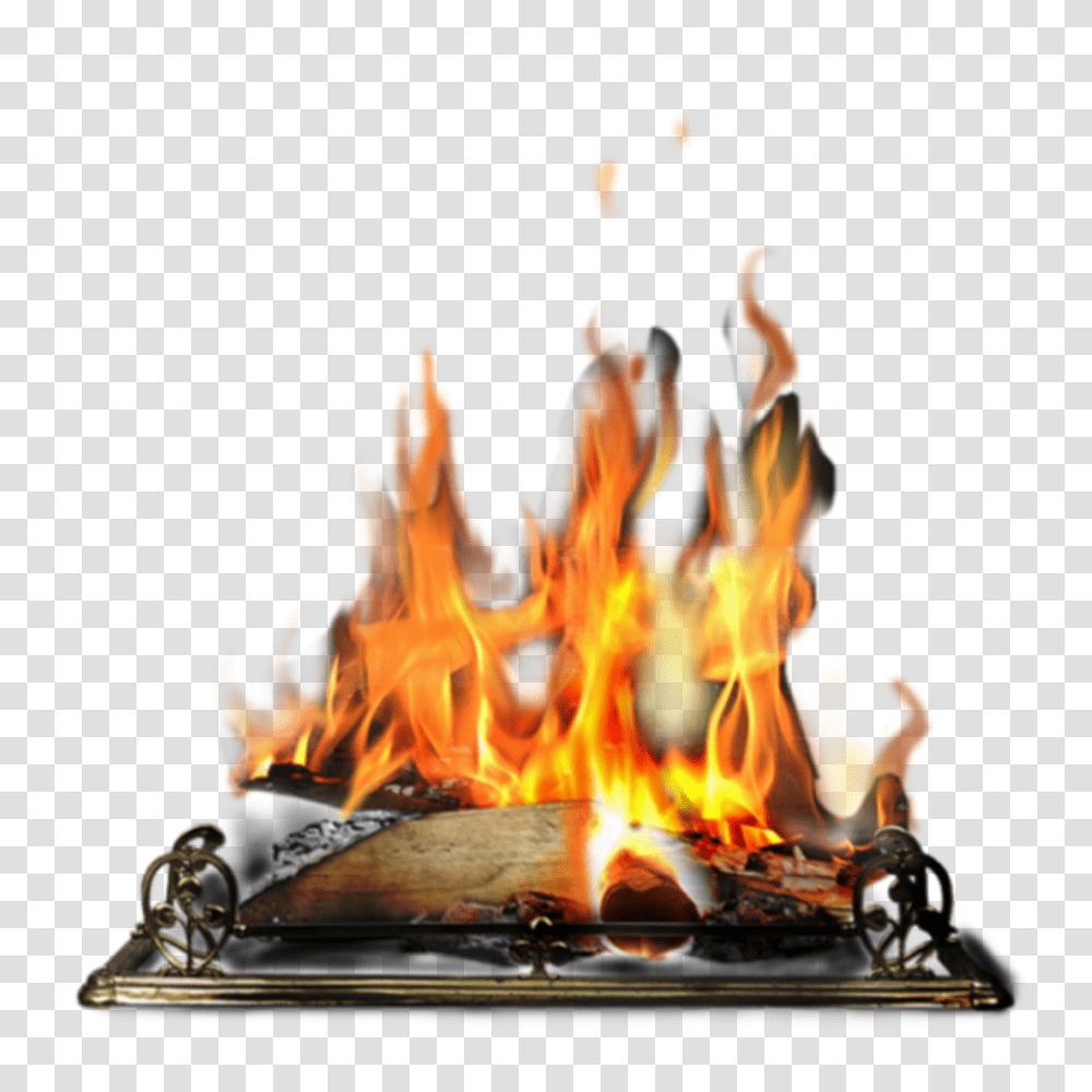 Bonfire Image Fire In Fireplace Clipart, Flame Transparent Png