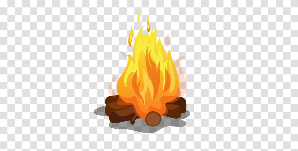 Bonfire, Nature, Flame, Painting Transparent Png