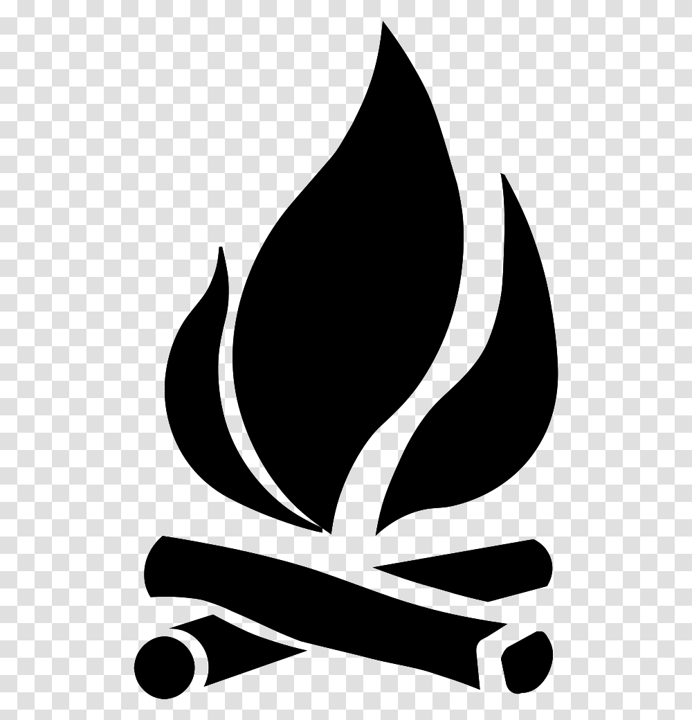 Bonfire, Nature, Stencil, Bird Transparent Png