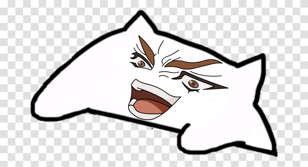 Bongo Animemes Black And White Meme Stickers, Pillow, Cushion, Drawing Transparent Png