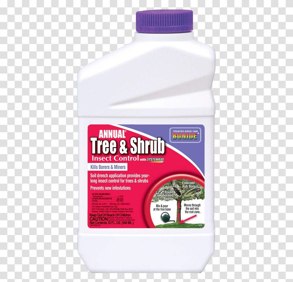 Bonide Annual Tree And Shrub Insect Control, Plant, Label, Wedding Cake Transparent Png