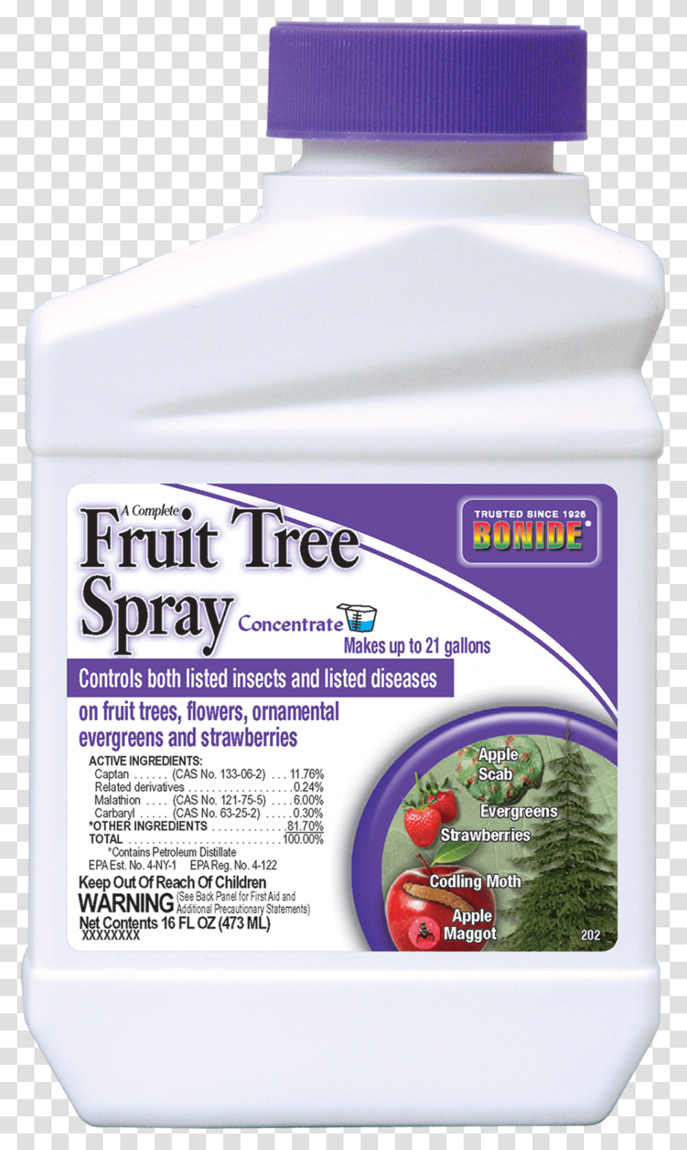Bonide Fruit Tree Spray, Plant, Bottle, Food Transparent Png