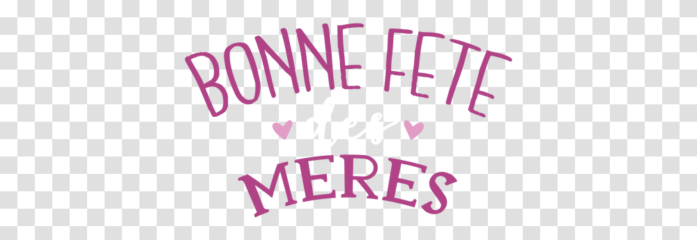 Bonne Fete Meres French Heart Text Sticker Bonne Fte Des Mres, Alphabet, Word, Purple, Symbol Transparent Png