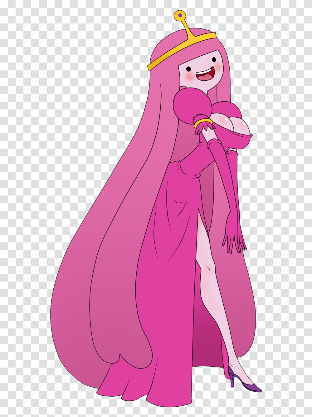 Bonnibel Adventure Time Princess Bubblegum, Dress, Sleeve, Long Sleeve Transparent Png