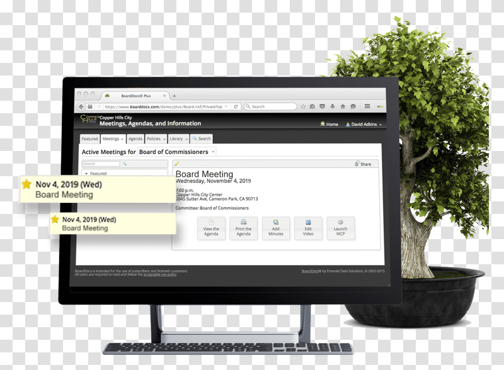 Bonsai, Computer, Electronics, Monitor, Screen Transparent Png