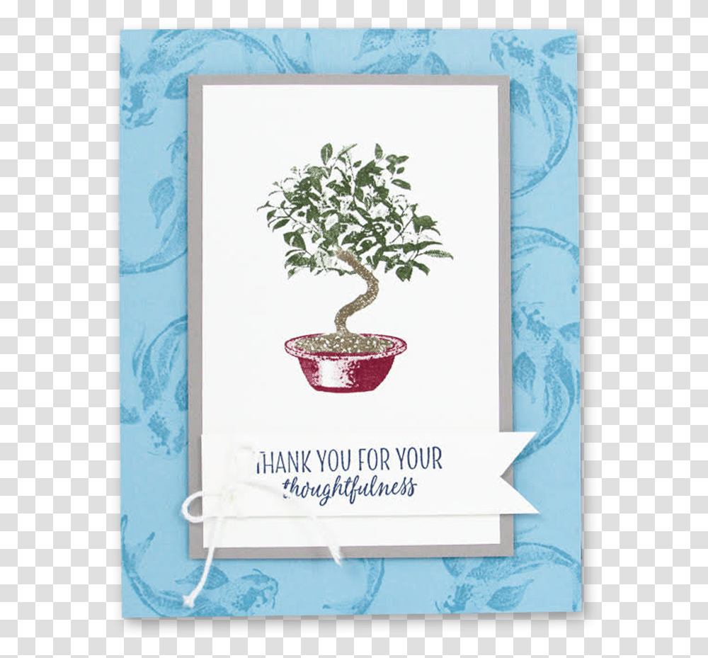 Bonsai Stampin Up Card, Tree, Plant, Potted Plant, Vase Transparent Png