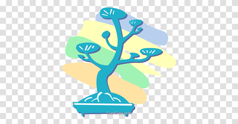 Bonsai Tree Royalty Free Vector Clip Art Illustration Clip Art, Graphics, Amphibian, Wildlife, Animal Transparent Png