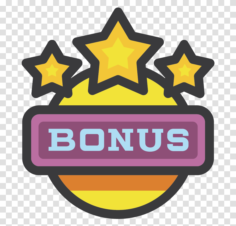 Bonus Clipart Background Bonus, Symbol, Star Symbol, Label, Text Transparent Png