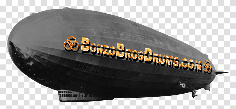 Bonzo Bros Drums Led Zeppelincom At Youtube Blimp, Building, Boat, Vehicle, Transportation Transparent Png