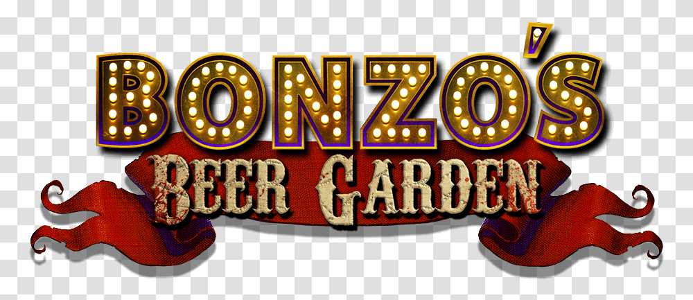 Bonzos Beer Garden Dot, Word, Alphabet, Text, Lighting Transparent Png