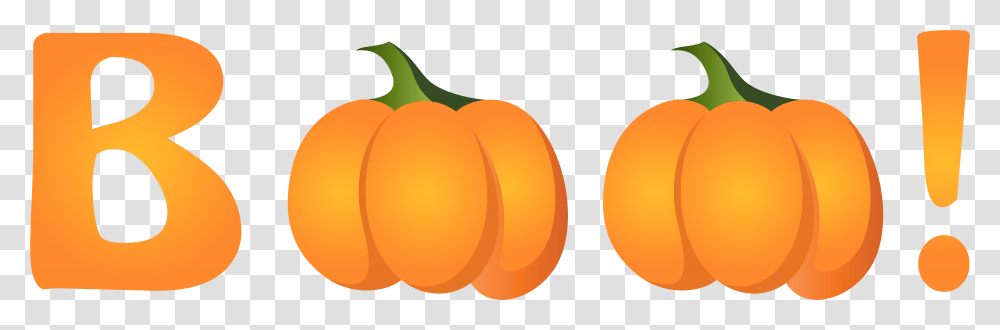 Boo Clipart Background Pumpkin, Plant, Food, Produce, Vegetable Transparent Png