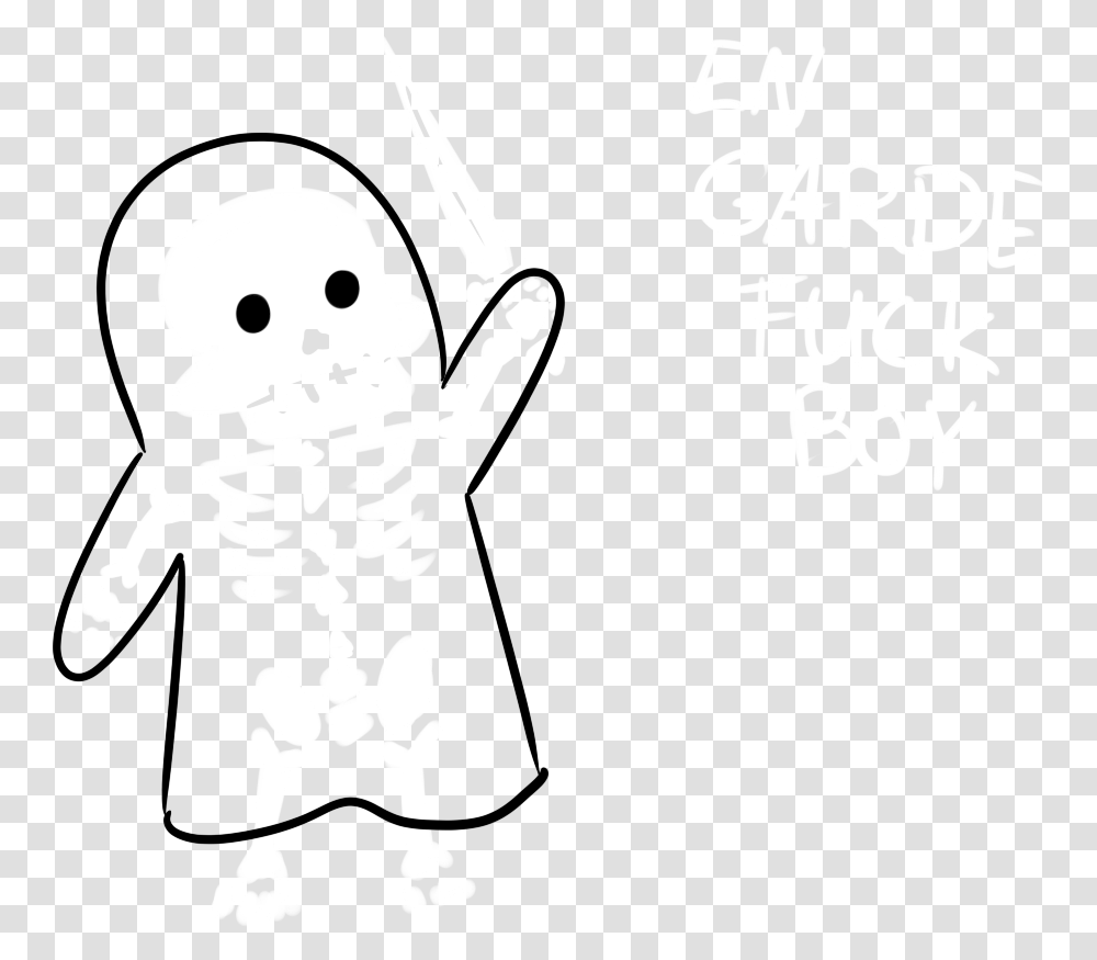 Boo Cool Cute Line Art, Skeleton, Pirate Transparent Png