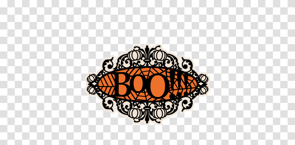 Boo Halloween Title Frame Svg Scrapbook Cut File Cute Clip Art, Accessories, Accessory, Tiara, Jewelry Transparent Png