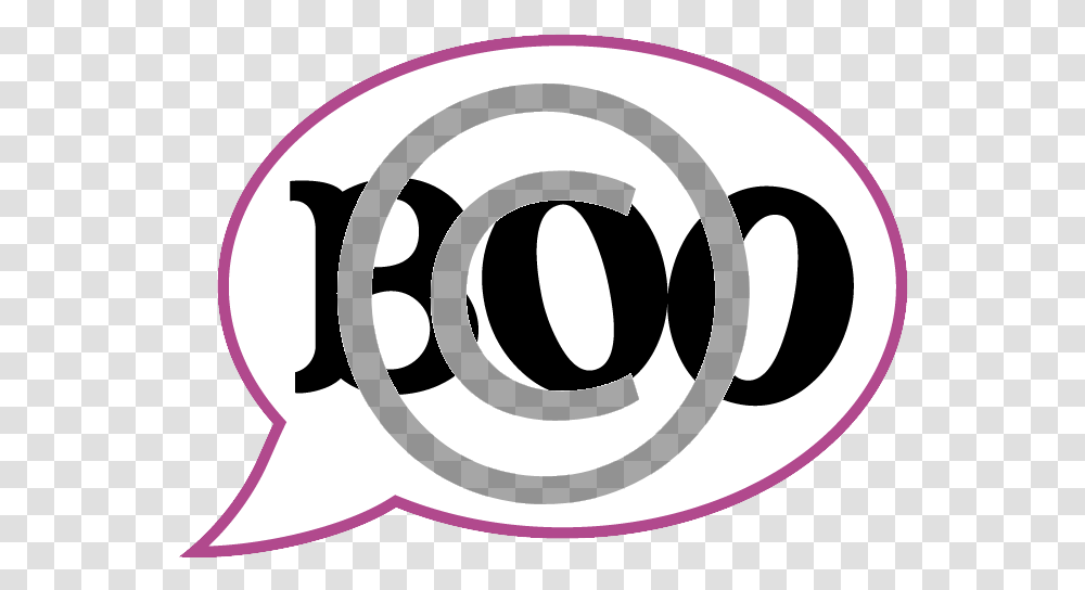 Boo Text Bubble Circle, Label, Logo, Symbol, Trademark Transparent Png