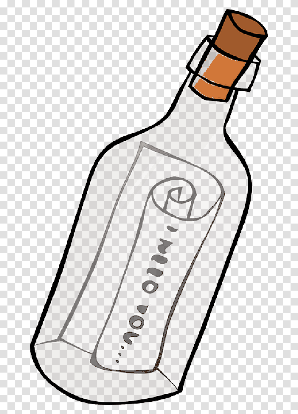 Boob Clipart Note In A Bottle, Beverage, Drink, Soda, Grenade Transparent Png