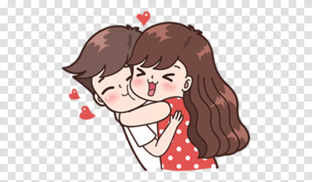 Boobib Cartoon Couple Hd, Hug, Texture, Face Transparent Png